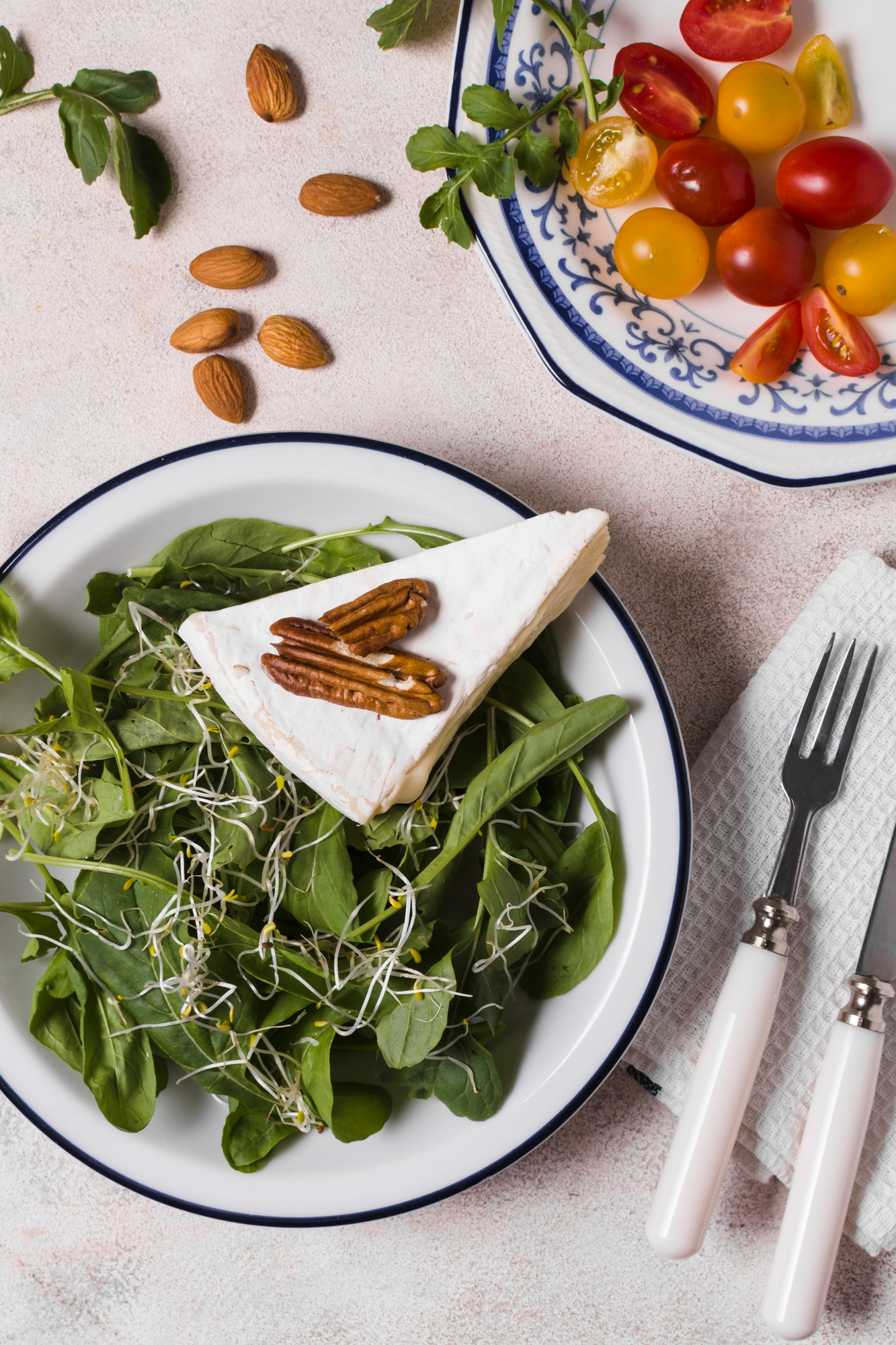 An editorial planning desk with a weekly food notebook